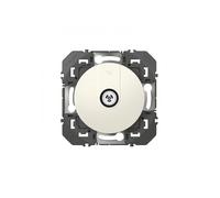 Prise Tv Simple étoile Blindée Blanc Composable Dooxie - Legrand