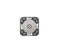 Prise TV simple étoile blindée dooxie finition alu - 600451 - Legrand