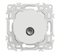 Prise TV simple mâle odace sortie coaxiale - blanc craie - SCHNEIDER - S920445