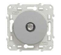 prise télévision - blanc - fixation par vis - schneider odace