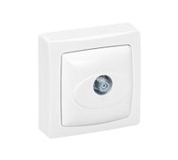 Prise TV type F 1 poste blanc Legrand ASL