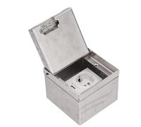 Prise UE 250V Prise Dissimulée Encastrée Kit de Boîte de Sol Escamotable Prises de Courant Résistantes aux Intempéries Prise IP40 Prise Domestique Ignifuge avec Port USB