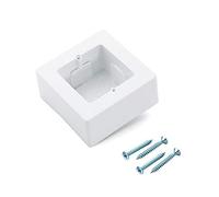 Prise universelle pour thermostat Blanc Boîtier plat Montage en saillie
