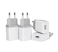 Prise USB 12W [5V/2,4A Lot de 4] Bloc Chargeur USB Adaptateur Secteur Embout Alimentation Mural Universel Compatible avec iPhone Samsung Huawei Xiaomi LG Telephone Wall Charger Plug Power Adapter