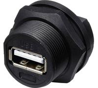 Prise USB 2.0 pour montage arrière (filetage) TC-E13T-FU2-PPF TC-13543552 TRU COMPONENTS Contenu: 1 pc(s)