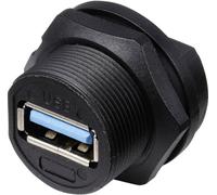 Prise USB 3.0 pour montage arrière sur circuits imprimés IP67 (avec filetage) TC-E13T-FU3-PPF TC-13543576 TRU COMPONENTS Contenu: 1 pc(s)