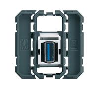 Prise USB 3.0 prise traversant - APPAREILLAGE MURAL GALLERY HAGER WXF644