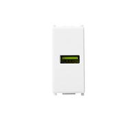 Prise USB 5 V 2,1 A 1 port, compatible avec Vimar Plana (1 pièce)