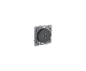 Prise USB-A + USB-C noir intense CASUAL EVOLUTION - Debflex 749654