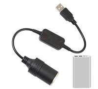 Prise USB Allume-cigare De Voiture - Convertisseur Femelle Pour Allume-cigare, Prise De Contrôleur Filaire, Rallonge De Convertisseur 5 V À 12 V, Adaptateur De Connecteur Pour Enregistreur De Con
