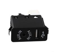 Prise USB AUX encastrable en plastique ABS pour BMW Série 1 E81 E82 E87 E88 Série 3 E90 E91 E92 E93 Série 5 E60 E61 F07 F10 F11 Série 6 E63 E64 F06 F12 F13 7 F. 01 F0. 2 F03 F04 X1 E84 X3 F25 X4 F26