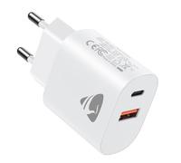 Prise USB C, 20W Chargeur USB C Chargeur Rapide iPhone, PD+QC Multiple Prise Secteur USB Type C Adaptateur pour iPhone 17 16 15 14 13 12 11 Pro Max Plus Mini X XS XR SE 8 7 6S, iPad, Samsung Galaxy