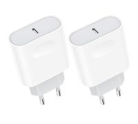 Prise USB C, Chargeur Rapide 2-Pack 20W for iPhone 16/16 Pro/16 Pro Max/16 Plus/15/14/13/12/11/SE 2020/X/XS/XR, Pad Pro, Galaxy, Pixel, USBC Type C Secteur Mural Alimentation Adaptateur Wsehnga