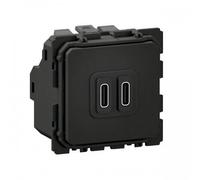 Prise USB-C double 20W Power Delivery à bornes automatiques Céliane LEGRAND