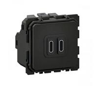 Prise USB-C double 20W Power Delivery à bornes automatiques Céliane LEGRAND