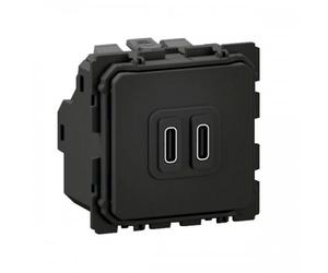 Prise USB-C double 20W Power Delivery à bornes automatiques Céliane LEGRAND