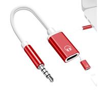 Prise USB C Prise Casque 3,5mm, Adaptateur D'écouteurs Converti De Type C, Câble D'adaptateur De Casque Stéréo De 3,5 Mm, Splitter Jack Compatible Avec Des Écouteurs Pour PC, Ordinateur Portable