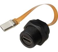 Prise USB-C®/prise FPC Câble plat 3.1 vitesse (filetage) Câble 0,1 m TC-E10T-FT3.1-PWF/MT3.1-NWA-0.1FPC TC-13543620 TRU