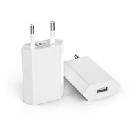 Prise USB Chargeur(2 Pack), Universel Chargeur 5V/1A USB Adaptateur Prise pour iphone 11, 8, 7, 6, SE, X, XS, Mini, iPad, iWatch, Samsung, Huawei, Xiaomi, HTC, LG, Sony etc (Blanc)