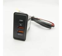 Prise USB Console Compatible Avec VW Pour Golf Pour PassatPour Jetta Voiture 12V Chargeur Rapide QC3.0 Double Interface Pour Téléphone Portable Chargeur USB Voiture