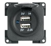 Prise Mp2Usbc/G Double Usb+Usb-C Grise CBE 212931