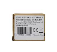 Prise USB - PNI - PNI-UB20 - Double 5V 2,4A - Compatible cadres verre RM101W/RM202W - Design moderne