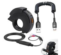 Prise USB pour Moto, Chargeur de Téléphone pour Moto, Chargeur étanche avec Câble de Charge USB-C, Protection Contre Les Courts-Circuits et Les Surcharges, Double Port de Charge étanche