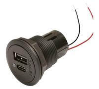 Prise USB ProCar Prise double d'alimentation USB-C/A