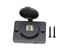 Prise USB rapide 12 V 24 V Connecteur USB 5 V 4,8 A pour voiture avec couvercle rotatif Lumière LED Voitures Camions Moto RV Campers FcQ504