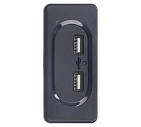 Prise USB RV, Prise de Chargeur USB RV, Chargeur de Voiture Double Port Haute Vitesse avec LED Bleue pour Voiture