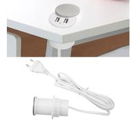 Prise USB - SONEW - Prise Cache Rotative - 2 Ports USB - 2 mètres de câble - Intérieur