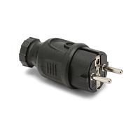 Prise Velamp 2P+T câblée - Prise femelle de type français - Avec manchon anti-torsion et poignée ergonomique - Protection IP44 - Pour une utilisation extérieure et professionnelle
