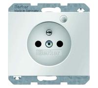 Prise verre pws/gl - LED de contrôle 6765097009 4011334362791 Berker