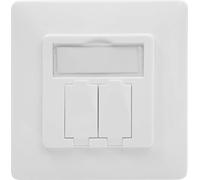 Prise vide DIGITUS pour modules Keystone 2x blanc pur