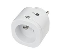 Prise Wifi (application gratuite, compatible avec Amazon Alexa et Google Assistant, max. 3000W)