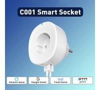 Prise WIFI intelligente EU Double Port USB, télécommande de téléphone portable avec fonction de synchronisation, prise en charge pour Alexa Google Home