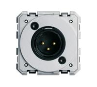 XLR mâle neutre bornier a vis - APPAREILLAGE MURAL GALLERY HAGER WXF624