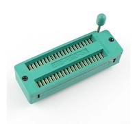 Prise ZIF IC plaquée or pour montage IC réutilisable dans les processus d'évaluation de puce logique de microcontrôleur et de périphérique de mémoire 1,778 mm