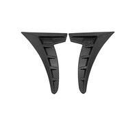 prises d'air de capot en ABS Couvercle Prise d'ai Jupes garde-boue voiture 2 pièces couvercle ventilation latéral autocollant universel, Grille flux d'air garniture d'admission décoration(Carbon)