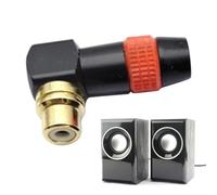 Prises de haut-parleur,Connecteur de câble pour haut-parleur | mâle en cuivre en forme de L,AV, soudage audio Phone, connecteur à souder pour TV, haut-parleurs, ordinateurs, appareils photo