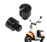 Prises de trou de miroir, vis de rétroviseur de moto | 2 boulons à vis miroir pour moteur | Fournitures de ports en aluminium lourds imperméables pour la plupart des motos