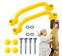 Prises D'escalade - Barres De Singe 25 X 7,5 Cm, Cadre D'escalade Pour Tout-petits En Intérieur, Poignée De Maison De Jeu 2 Pièces | Guidon Antirouille, Fournitures Réutilisables Pour Arrière-cour, Av