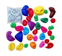 Prises d'escalade pour les,Prises Escalade Arbre | Préhensions Multicolores avec Matériel de Fixation pour Maison École Entraînement