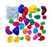 Prises d'Escalade pour Mur, Poignées D'Escalade Pour, Poignées Multicolores avec Kit de Fixation pour Aire de Jeu, Extérieur, Entraînement, Exercice