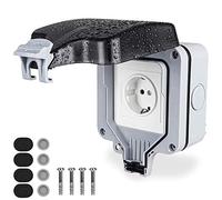prises extérieure résistant aux intempéries, étanche switched puissance socket ip66, mur prises électriques avec couvercle, 13a plug prises