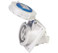 Prises industrielles bleues à 3 broches, AC220 V 16 A, IP67, connecteur de prise étanche avec couvercle pour camping industriel caravane (1P+E+N)