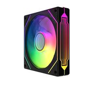 Prism 4 Pro Reverse Flow RGB Fan 120mm Black,120mm ARGB Fan,5V 3PIN Motherboard Synchronizable 4PIN Mirror PWM Fan