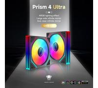 Prism 4Ultra/Prism 4Rsultra Rgb Pc Fan 120Mm Housing Fan 1/3Piece [Infinity Mirror] [1850±10% Rpm] 5V3Pin Argb And 12V4Pin Pwm Fan (3,Bk,4Ultra)