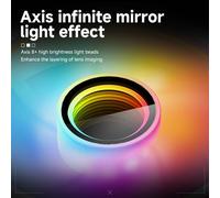 Prism 6MAX 120mm Infinite Mirror ARGB PC Fan with PWM Control and ARGB Effect,Three-Sided Infinite Mirror on The Side (WH)