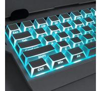 Prism Edge Side Printed Angular Shadow-Effect Keycaps Compatible ISO/ANSI 143 Keys Cherry Profile for 60%/75%/80%/100% MX Swtich (Blanc)